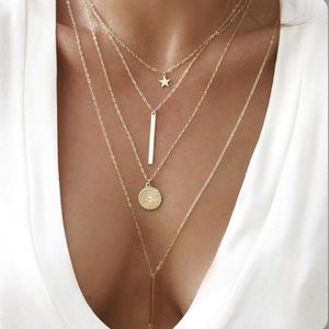 Vintage Multilayer Pendant Necklace